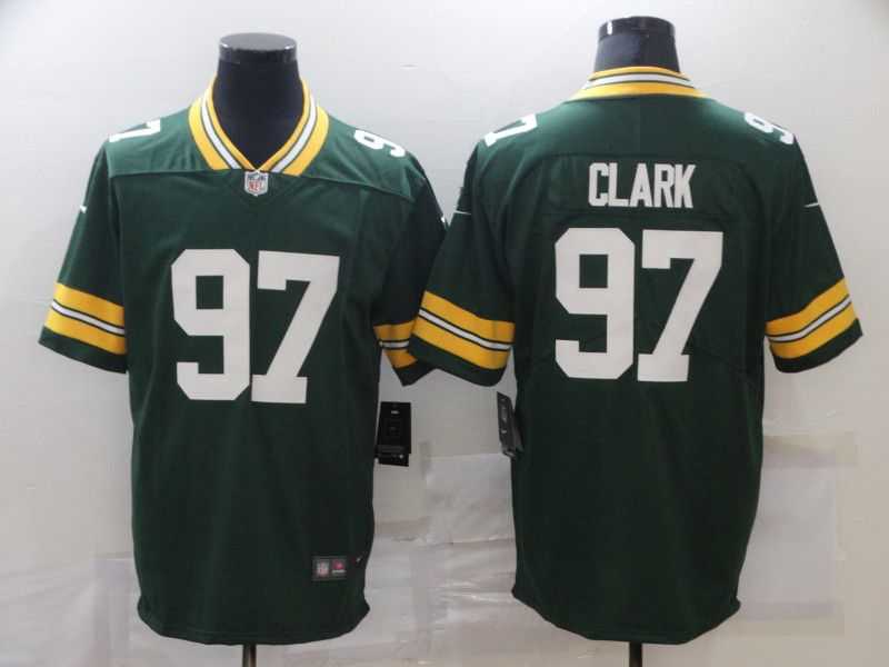 Men Green Bay Packers 97 Clark Green Nike Limited Vapor Untouchable NFL Jerseys